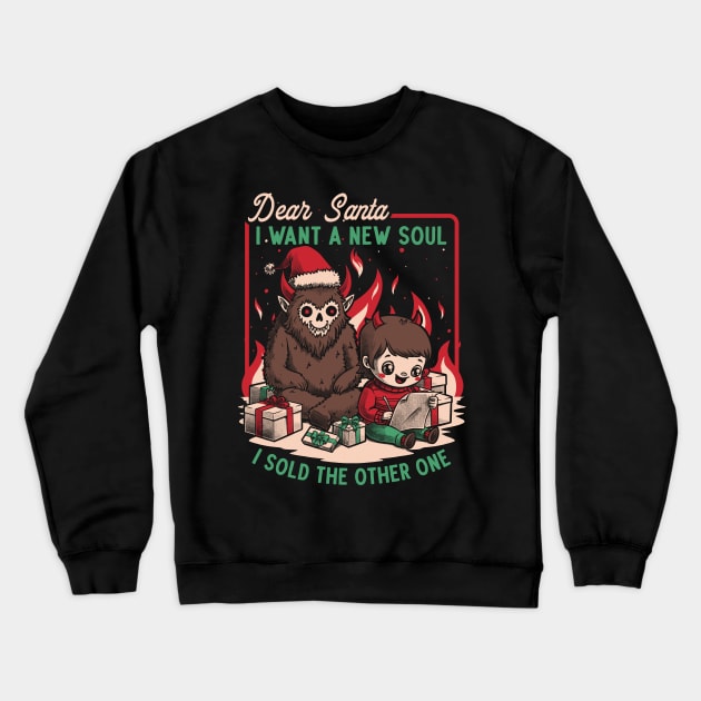 Christmas Demon Pact Crewneck Sweatshirt by Studio Mootant